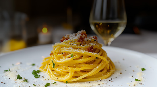 Vinho e Carbonara